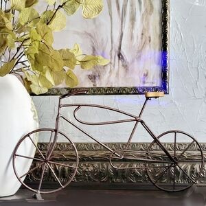 Decorative Metal and wood Bicycle Sculpture